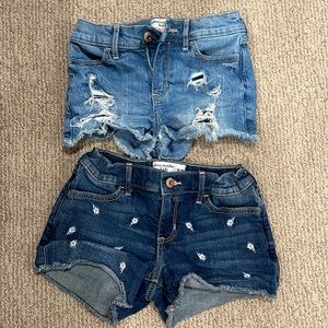 ABERCROMBIE KIDS Girls, TWO pairs of shorts.